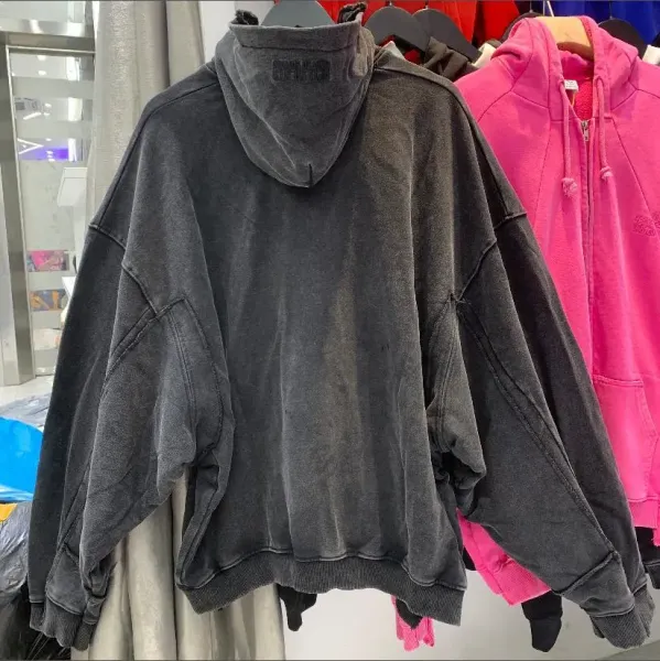 Vetements Garden Club Zip-Up Hoodie Gray - 4