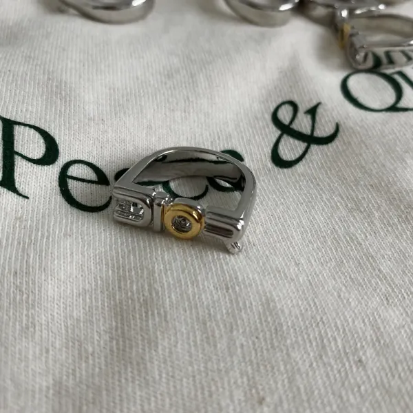 Dior CD Icon Ring Silver and Gold Tone Jewelry - 13