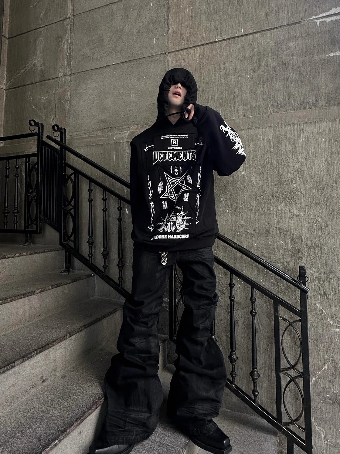 Vetements Patch Hoodie