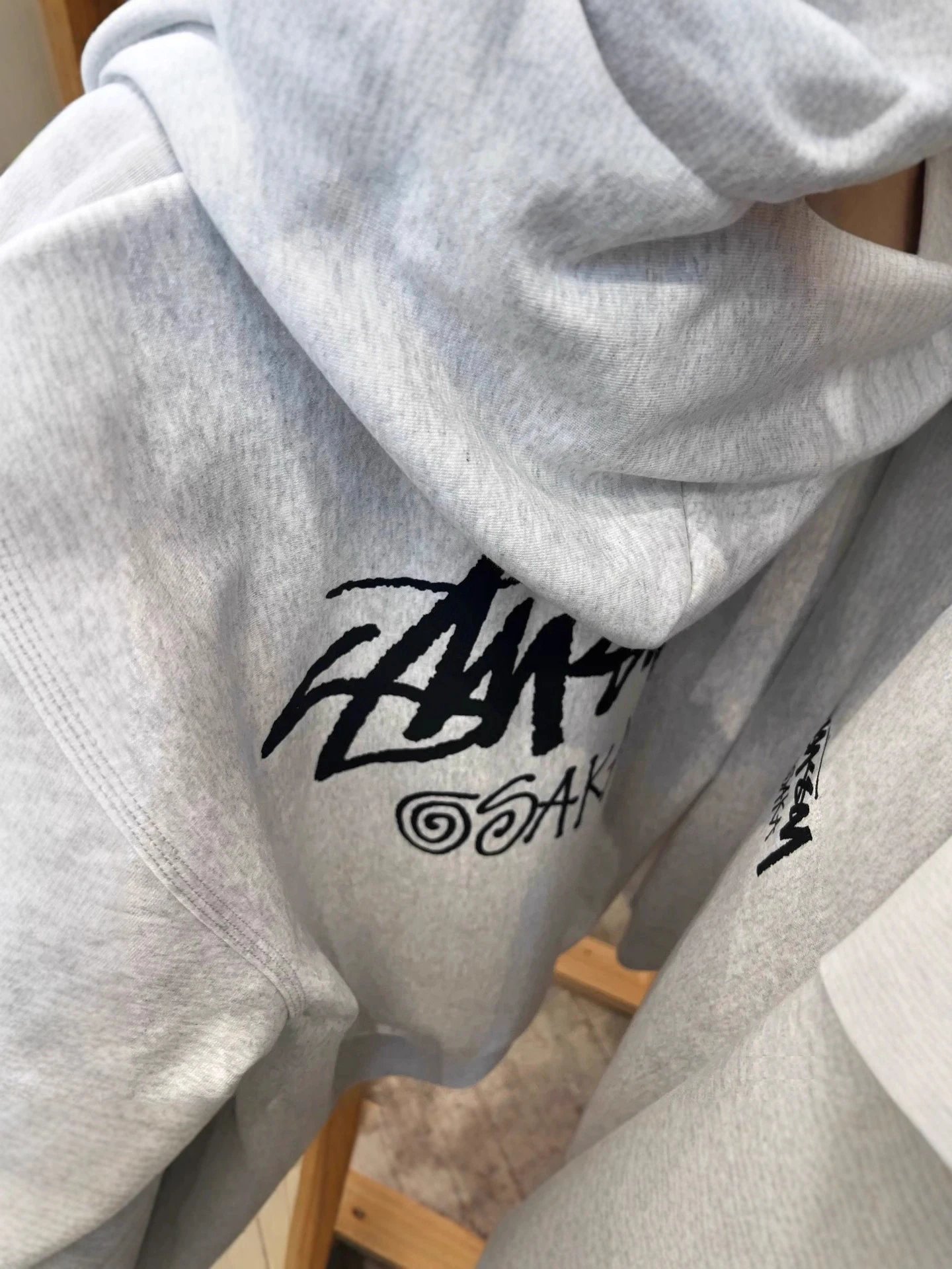 American Streetwear City Limited Osaka Fall Winter Hoodie Unisex Loose Casual Outerwear Fleece-Lined French Terry STU