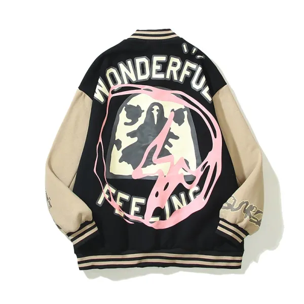 Design Varsity Jacket Multicolor Streetwear Outerwear - 4
