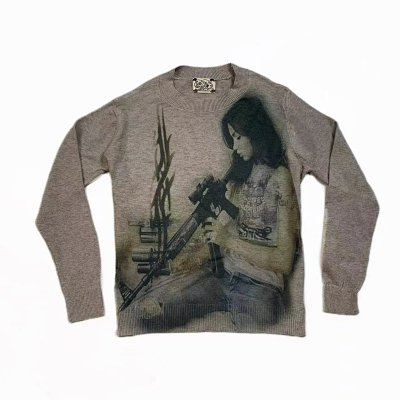 WEBBAR Gun Girl Sweater