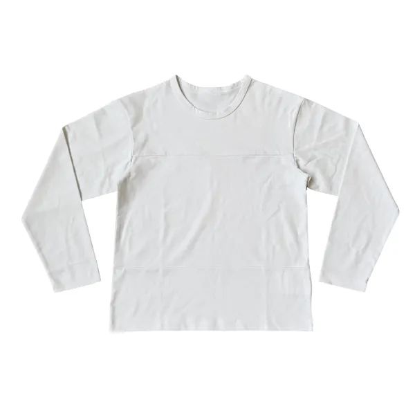 Design Long Sleeve Ribbed Top Black - 2