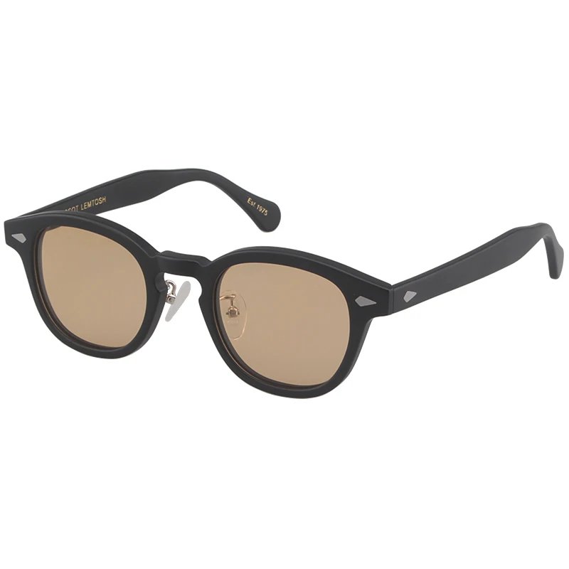 52 plus XL matte black frame+polarized light brown lens