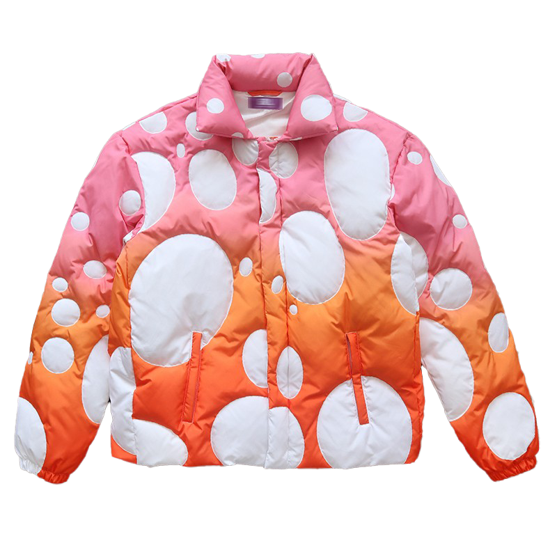 Design Erl Polka Dot Gradient Puffer Jacket Down Jacket - 5
