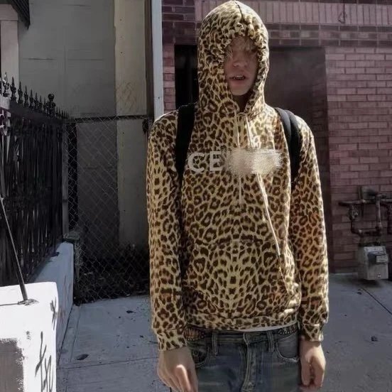 Celine Leopard Hoodie