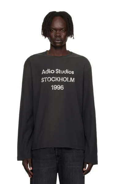 Acne Studios Stockholm 1996 Long Sleeve T-Shirt Black - 1