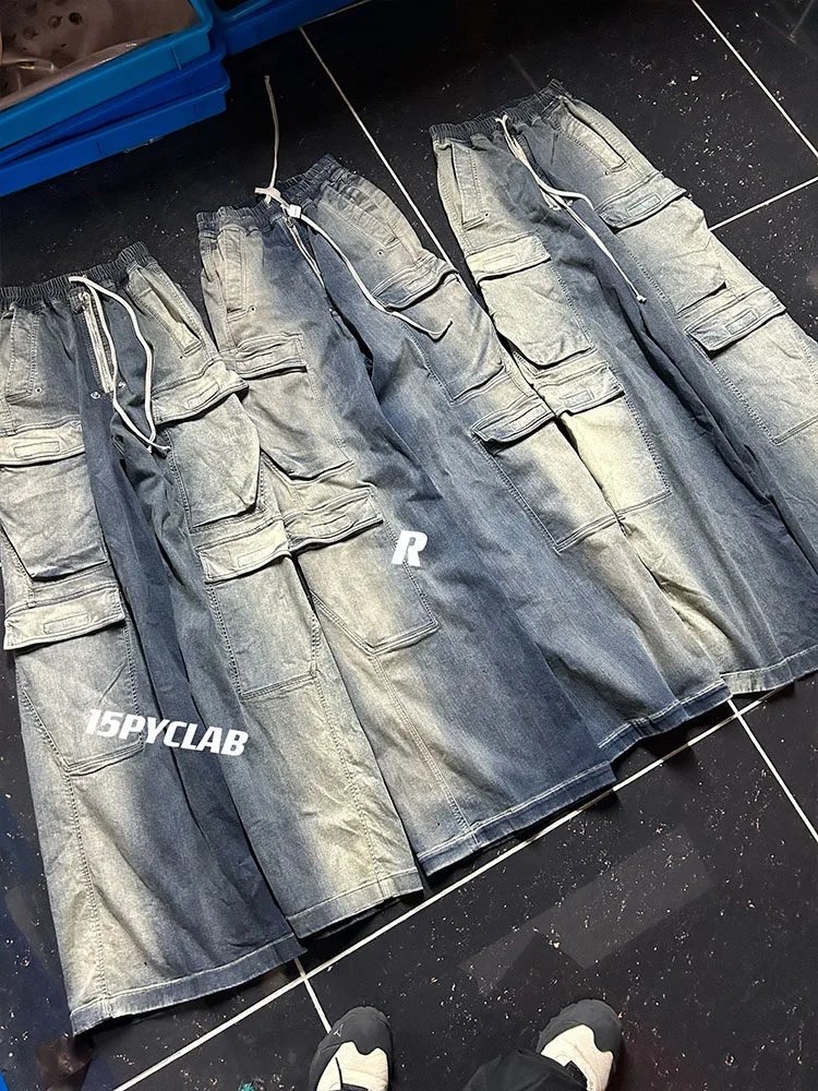 Design Cargo Pants with Drawstring Waist and Tote Bag Set - 10