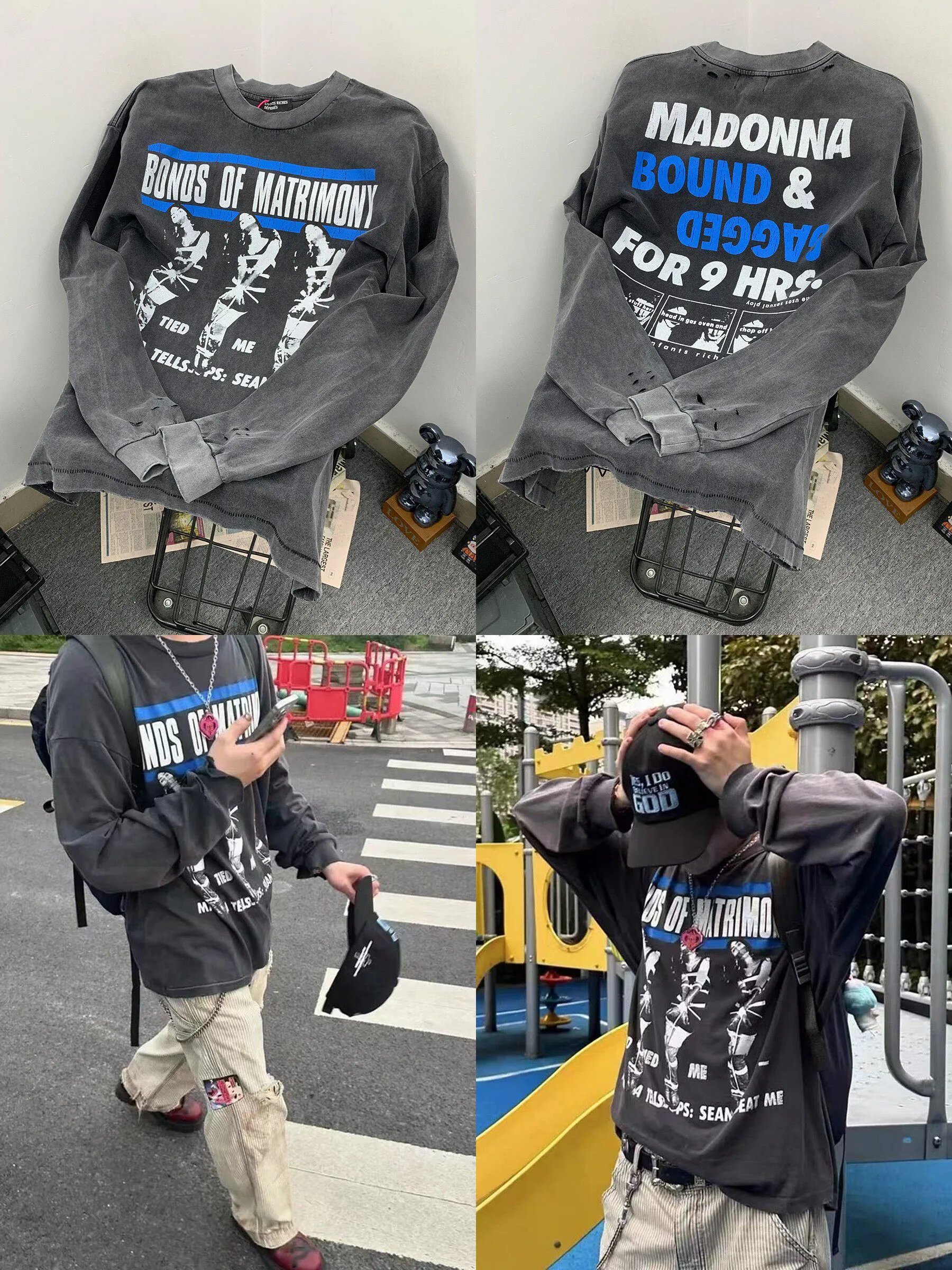 Erd Madonna portrait long sleeved