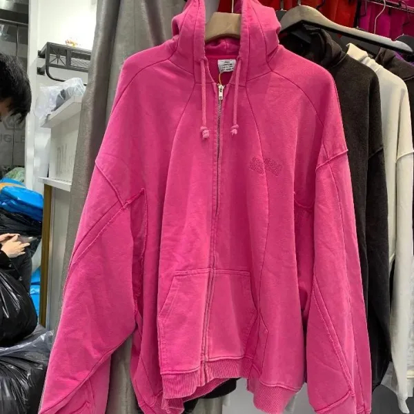 Vetements Garden Club Zip-Up Hoodie Gray - 2