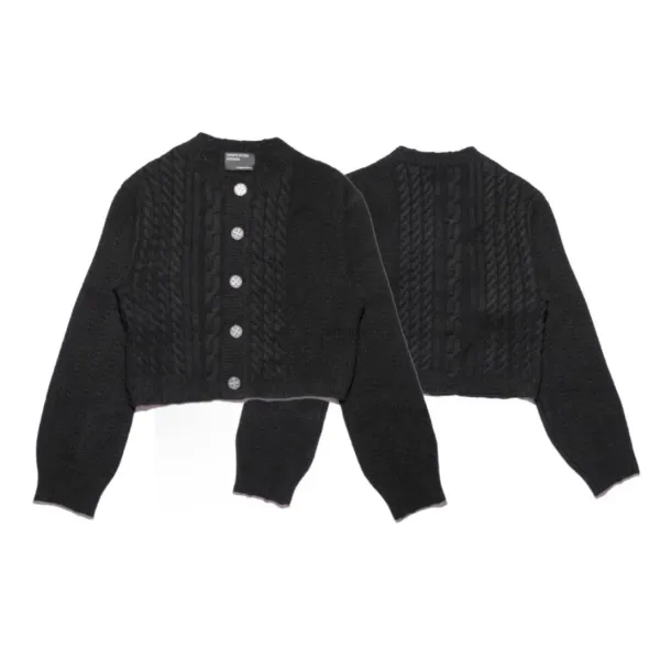 Enfants Riches Déprimés Graphic Knit Sweater Black - 4