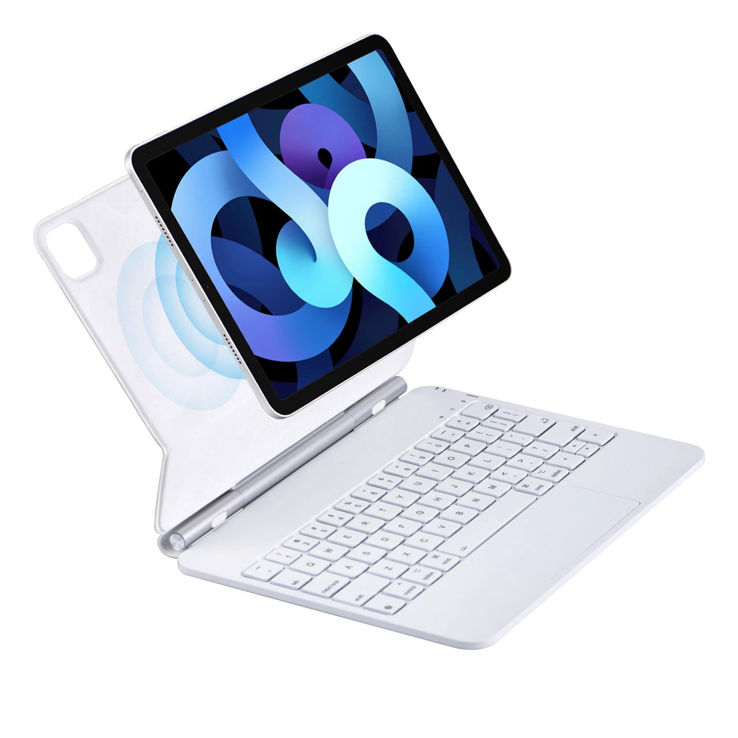 Apple iPad Air with Magic Keyboard White Electronics