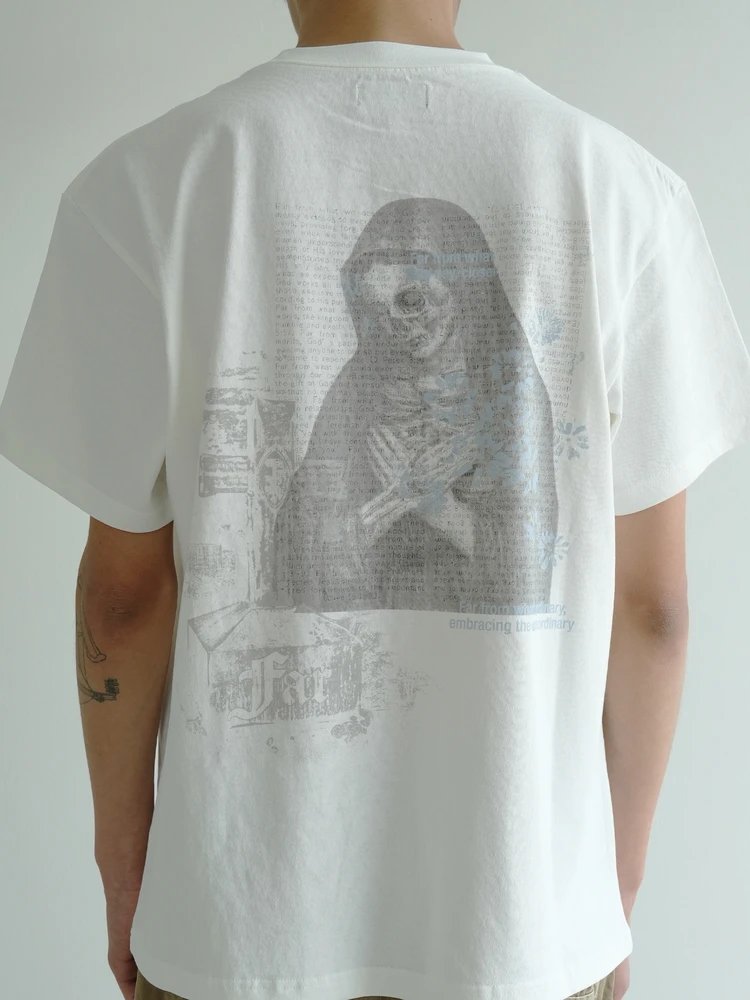 Far From What Scripture Print Oversized T-Shirt White - 4
