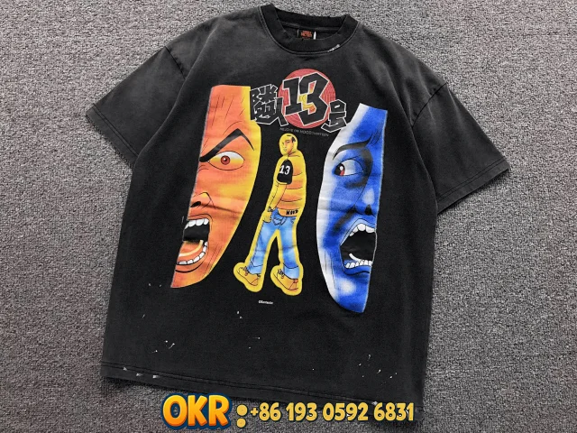 Unbranded T-Shirts Washed Graphic Print Short-Sleeve T-Shirt product detail image 9