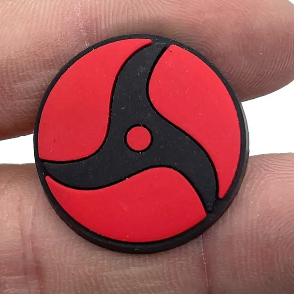 Design Uzumaki Clan Symbol Pin Red Black Accessories Jewelry - 1