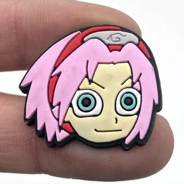 Design Sakura Haruno Rubber Charm Pin Multicolor Accessories Jewelry - 1