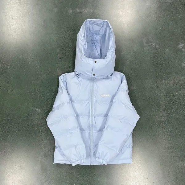 Trapstar Light Blue Puffer Hooded Jacket Down Jacket - 1