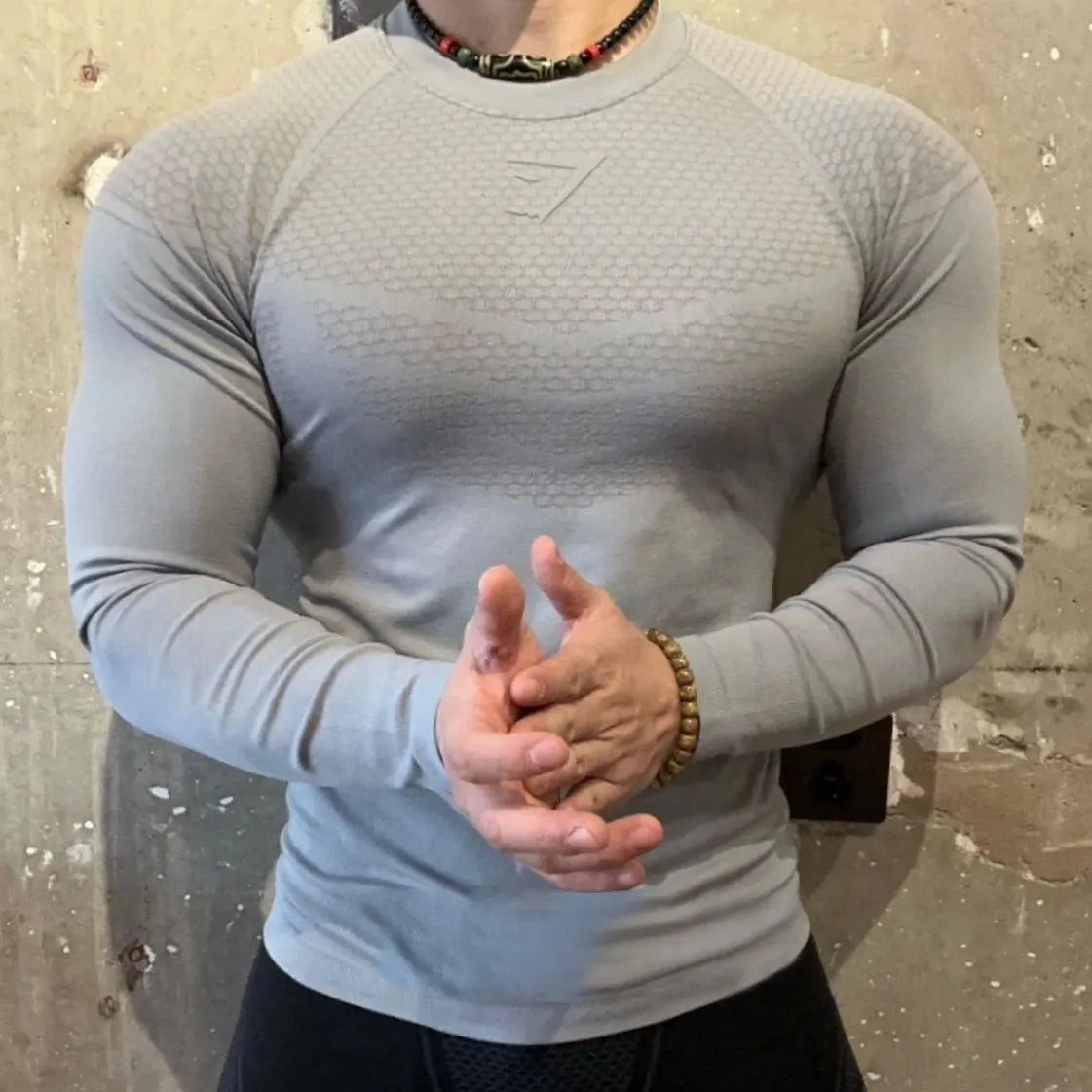 Gymshark Seamless T-shirt Long Sleeve Grey