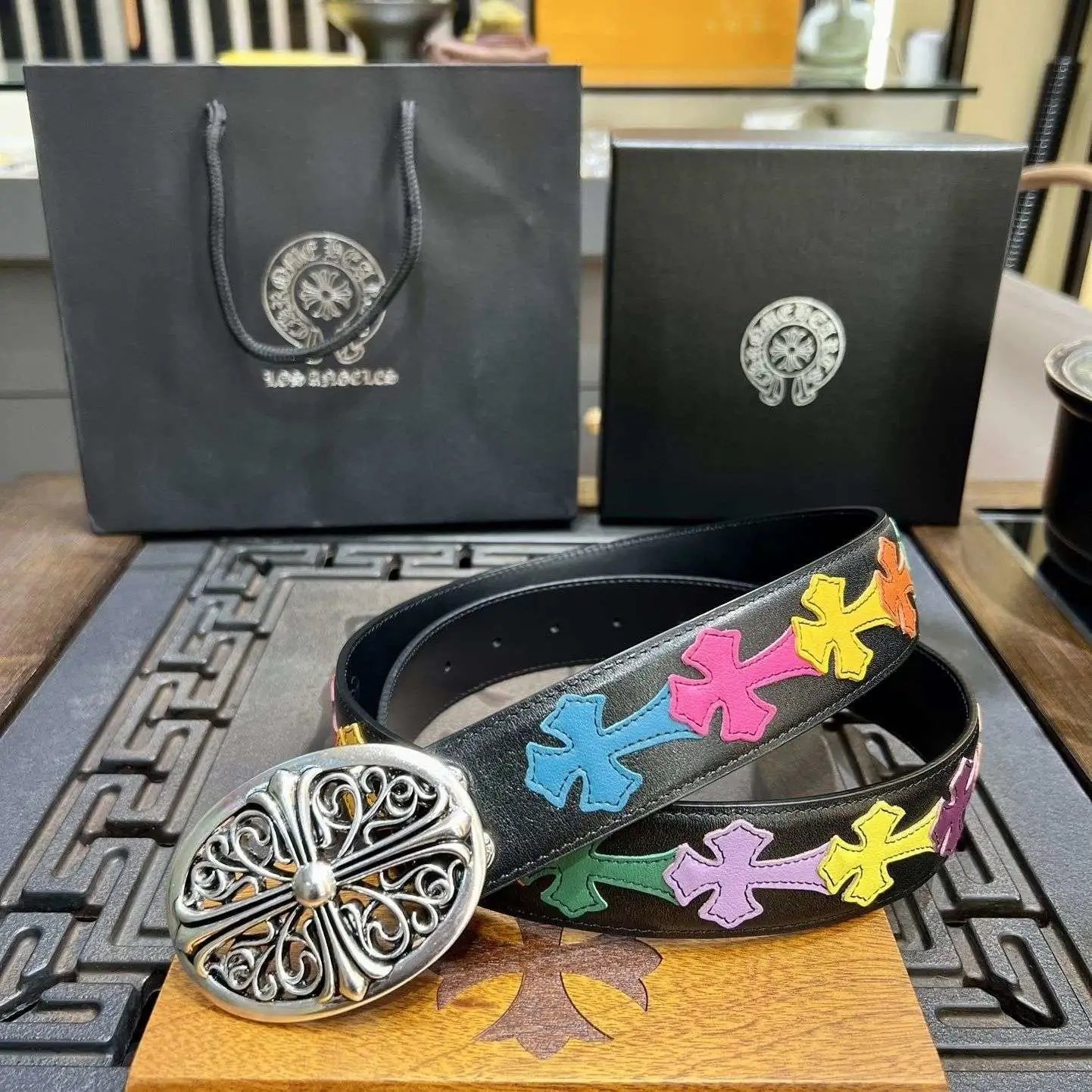 Leopard Chrome Hearts Belt