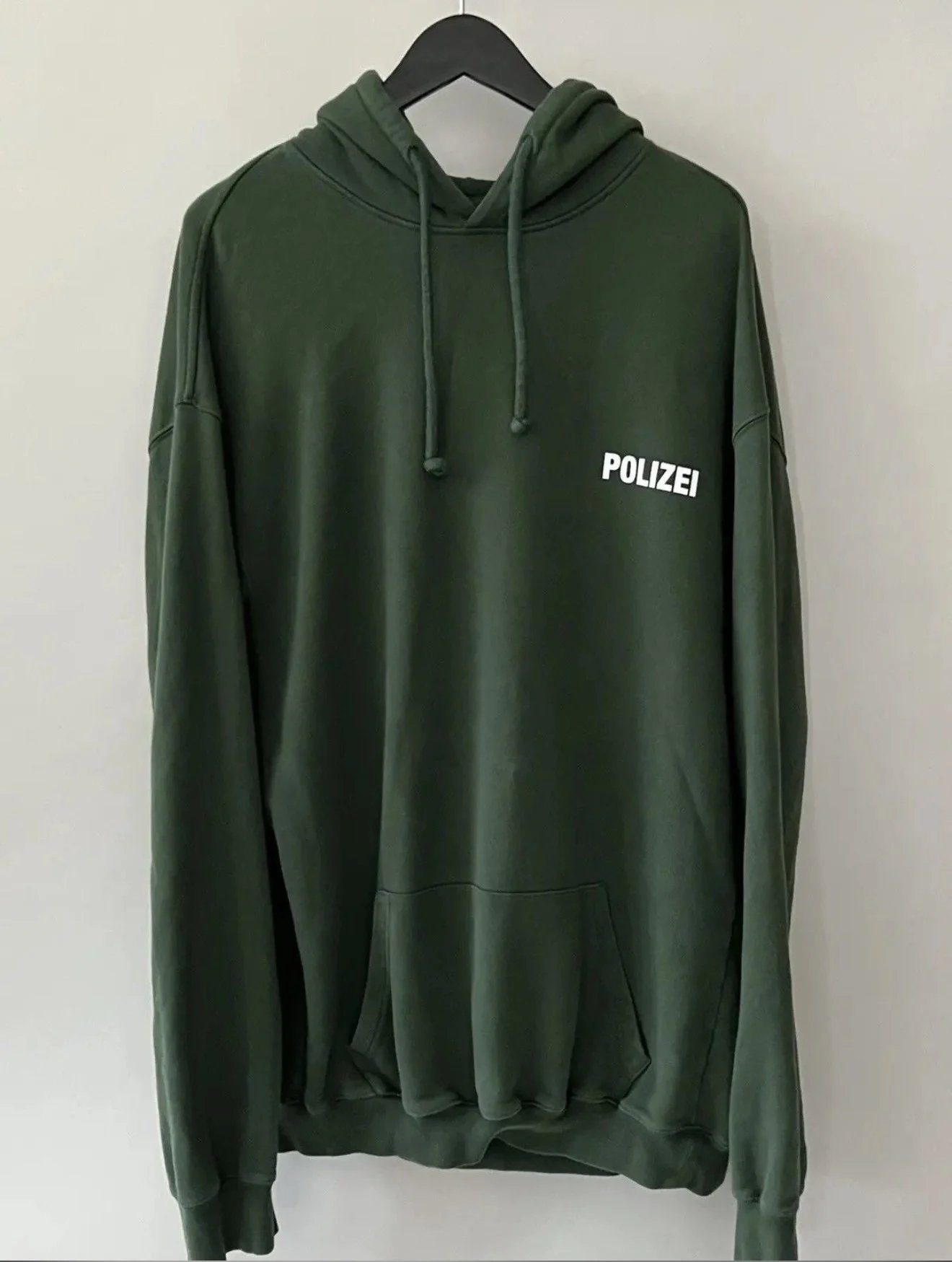 Design Polizei Oversized Hoodie Army Green - 5