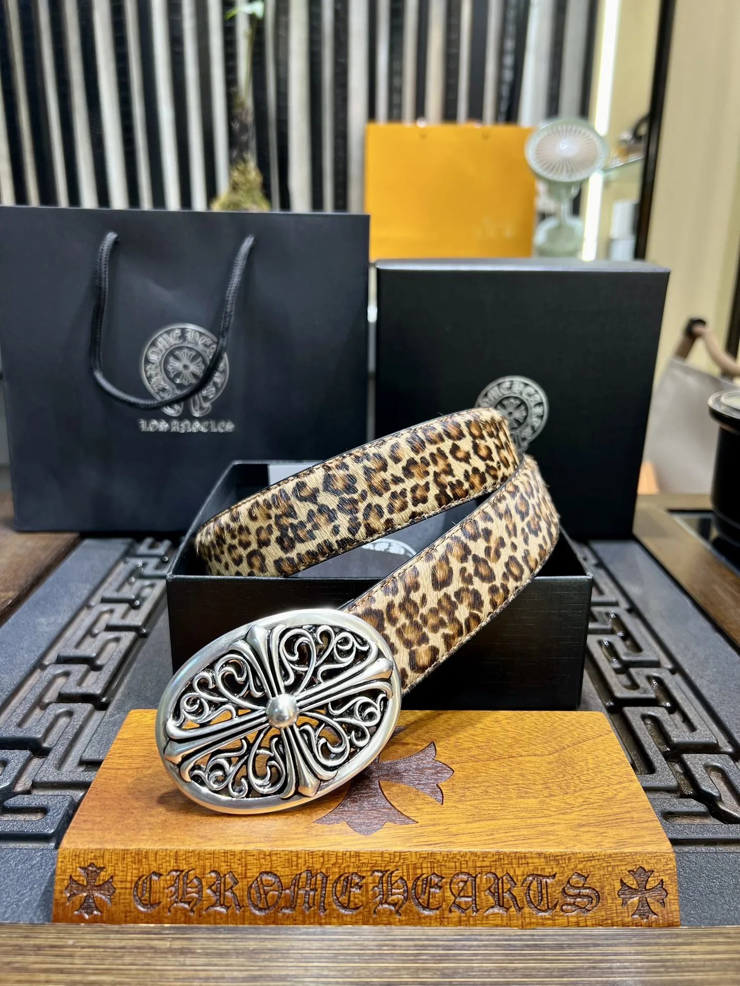 Leopard Print Cross