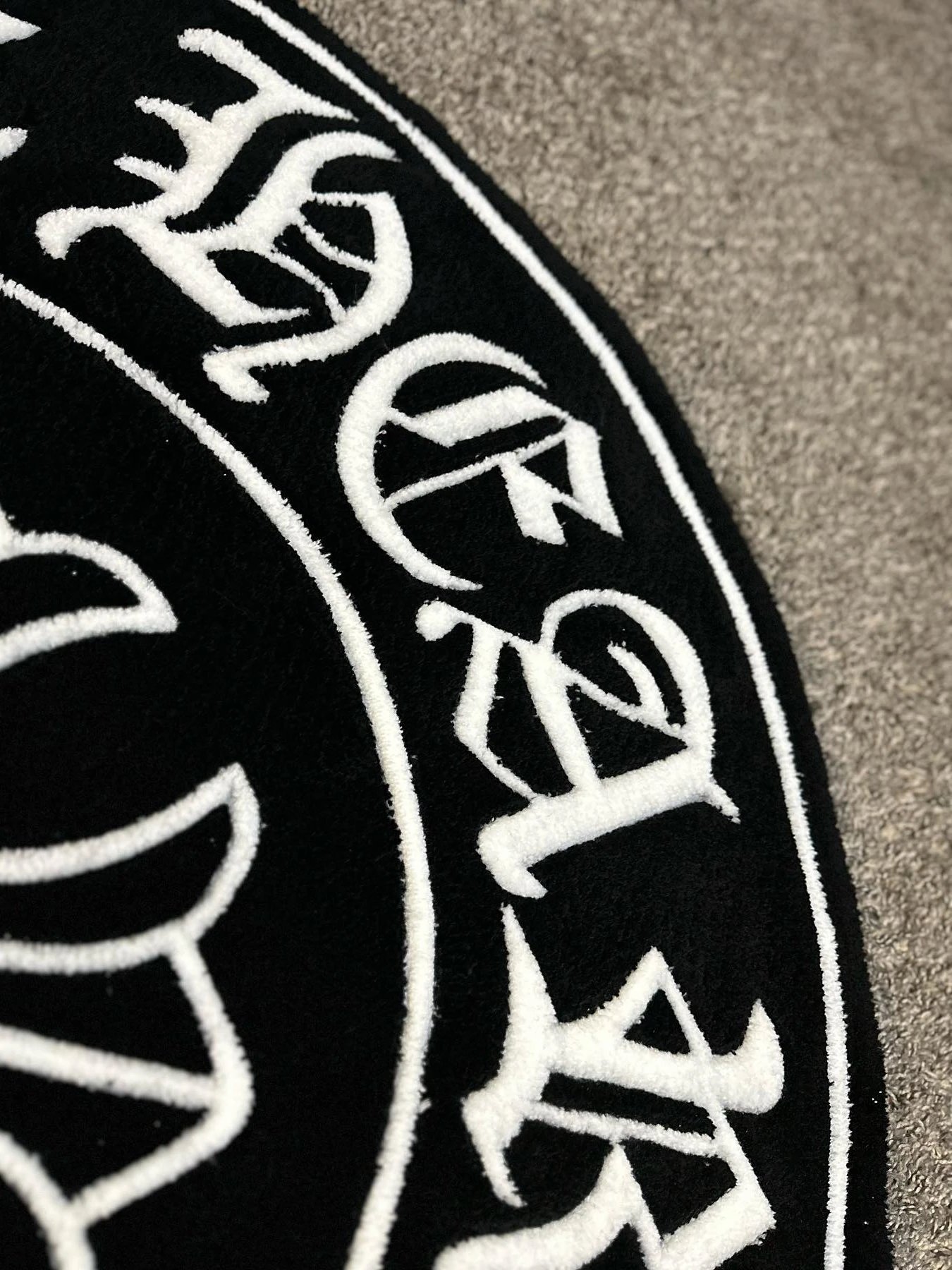 Chrome Hearts Logo Patch Black and White Embroidered Appliqué Accessories - 5