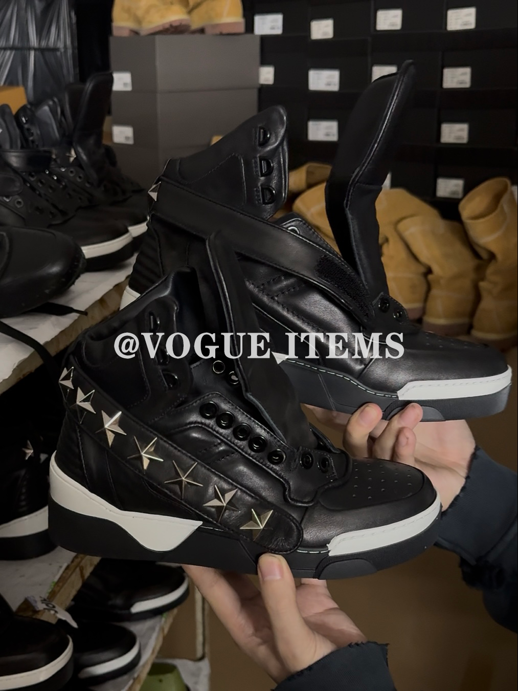 Design Leather Jacket Black + Black Pants + Chunky Sneakers - 9