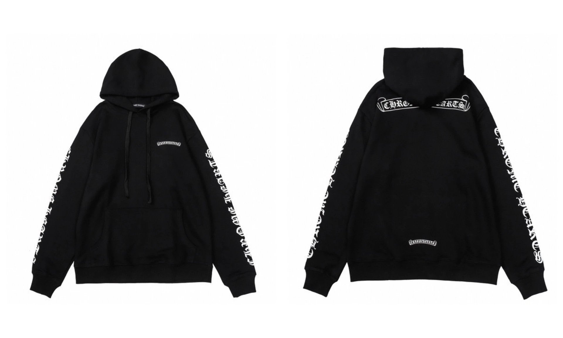 Minimalist Classic Hooded Black Sweatshirt