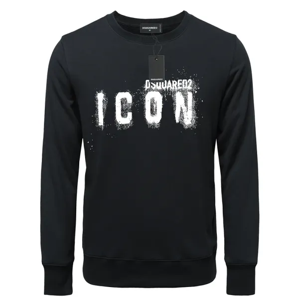 Dsquared2 Icon Graphic Print Black Sweatshirt Sweater - 1
