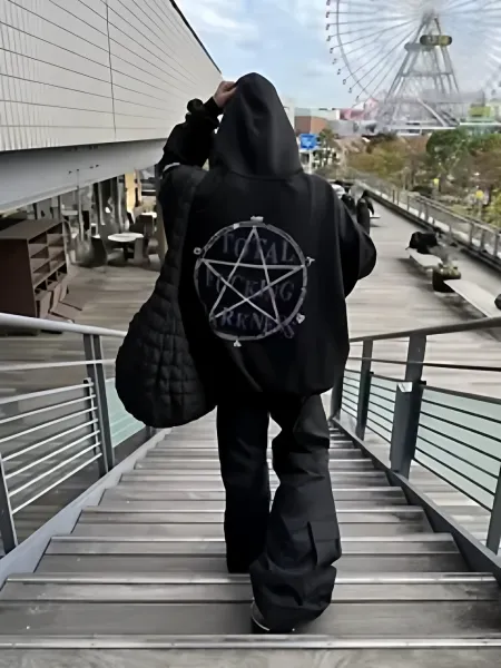 Hellstar Records Zip-Up Hoodie Black - 4