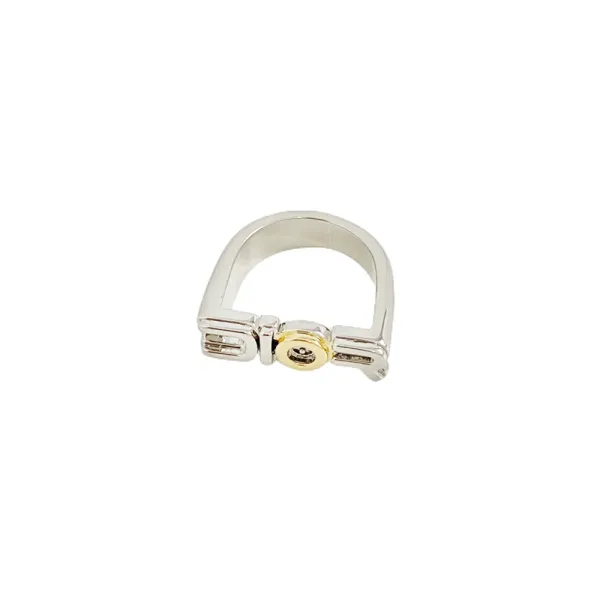 Dior CD Icon Ring Silver and Gold Tone Jewelry - 1