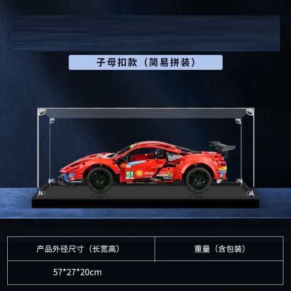 LEGO Technic Ferrari 488 GTE Race Car Red Model Kit Electronics - 1