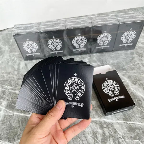Chrome Hearts Playing Cards White Floral Pattern Deck Accessories - 2