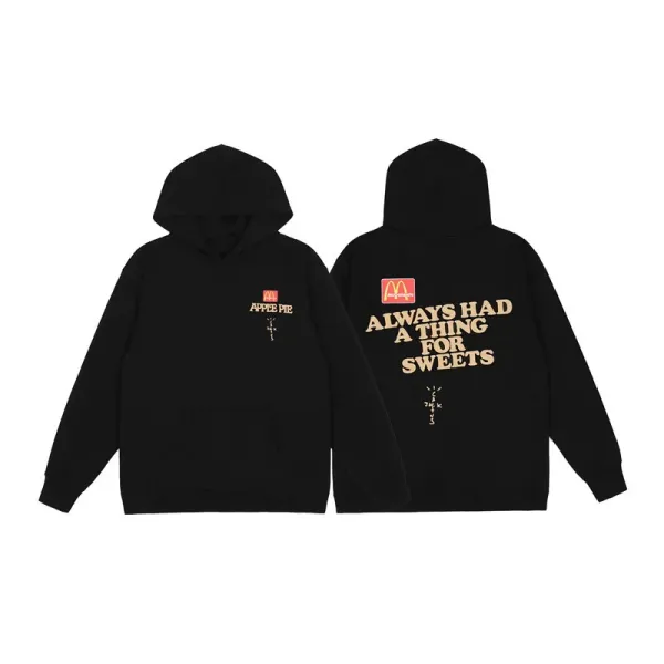 Travis Scott x McDonald's Apple Pie Hoodie Black - 1