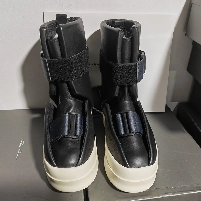 Rick Owens DRKSHDW Platform Strap Boots Black - 2