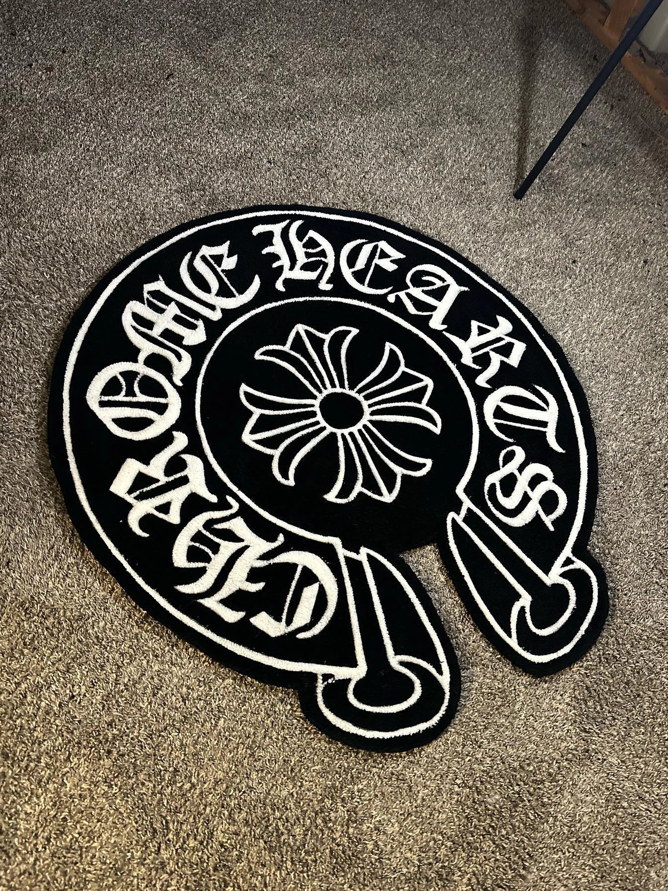 Chrome Hearts Logo Patch Black and White Embroidered Appliqué Accessories - 2