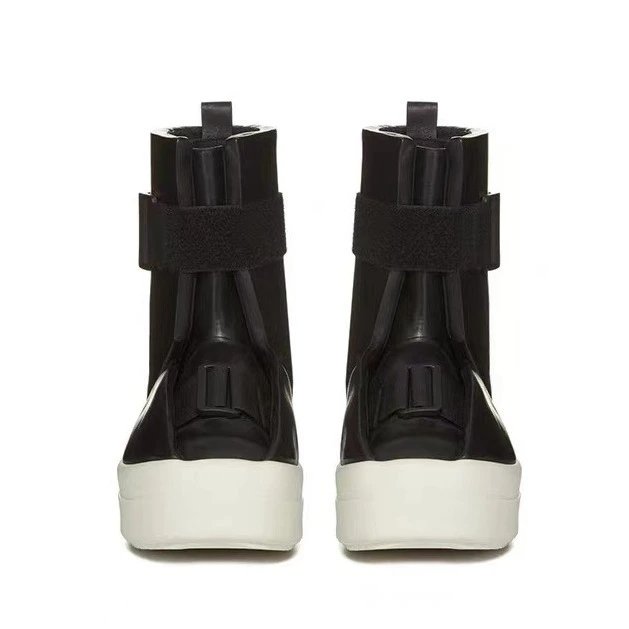 Rick Owens DRKSHDW Platform Strap Boots Black - 5