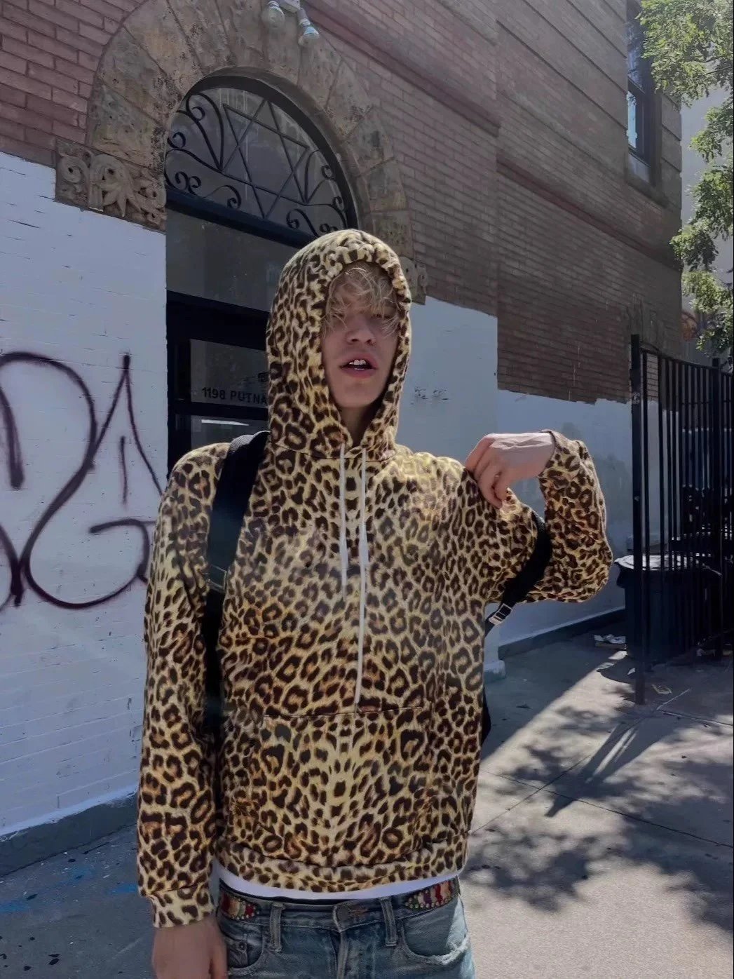 Celine Leopard Hoodie