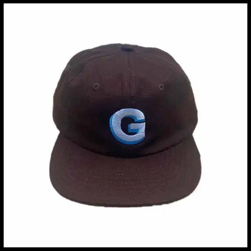 G Logo Embroidered Brown Baseball Cap Hats