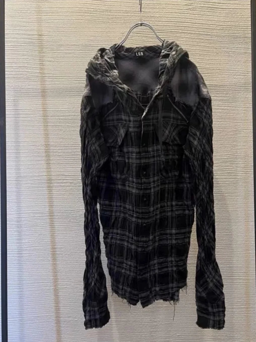 Lgb Plaid Hooded Shirt