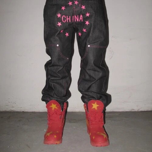 Design Customized Red Boots with Chinese Flag Motif Boots - 7