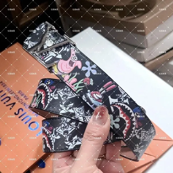 Louis Vuitton x SpongeBob SquarePants Belt Multicolor Leather Belt - 1