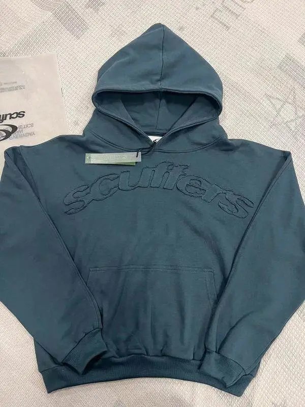 Scuffers Hoodie Embroidered Logo Teal