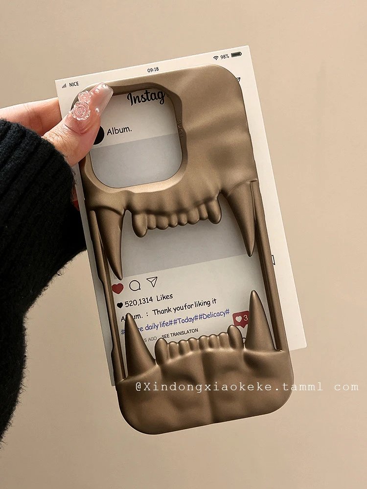 Design Vampire Fang Phone Case Silver Phone-Case - 4