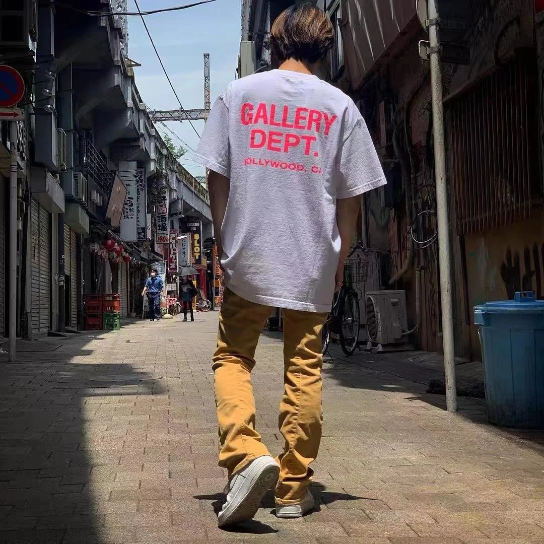 Gallery Dept. Reverse Print T-Shirt Charcoal Gray T-Shirt - 3