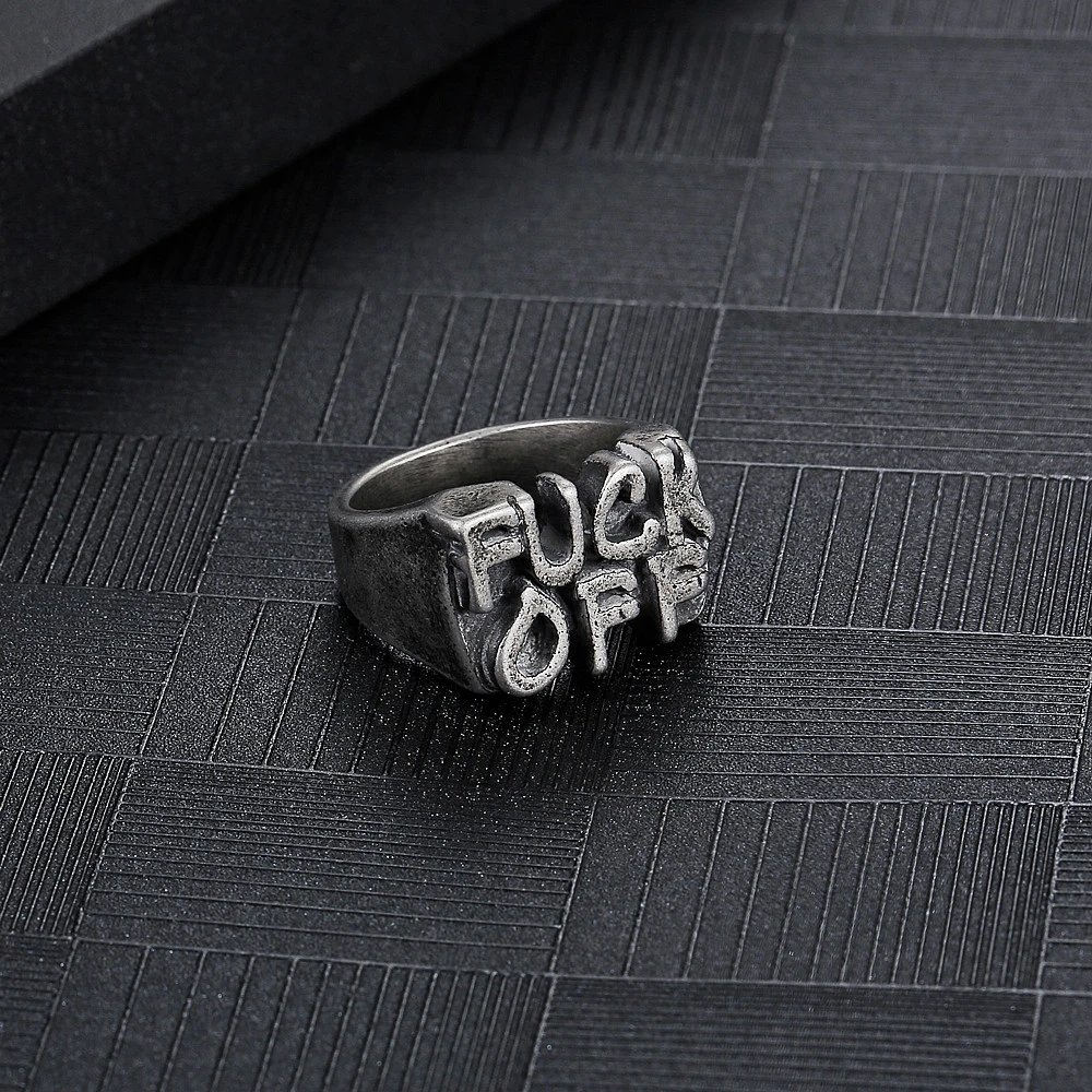 Design Sterling Silver 'LOVE' Statement Ring Jewelry - 4
