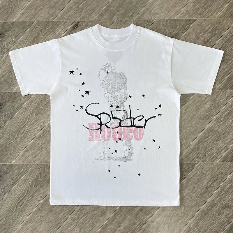Design R5deo Spiderweb Graphic T-Shirt White T-Shirts - 4