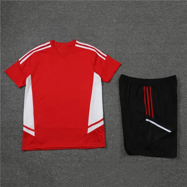 Tezos x Design Abstract Print Jersey Set Red Black - 5