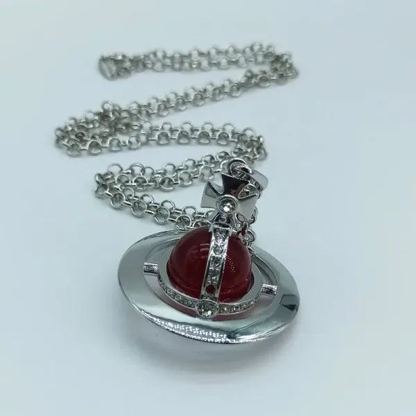 Vivienne Westwood Orb Pendant Necklace Purple Jewelry - 15