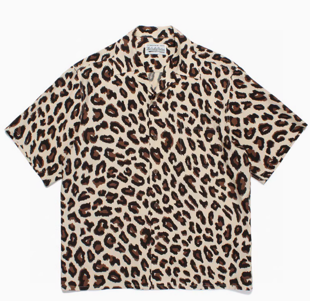 Comme des Garçons Play Leopard Print Short-Sleeve Shirt Tops Shirt